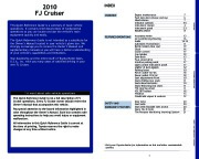 2010 Toyota FJ Cruiser Quick Reference Guide, 2010 page 2