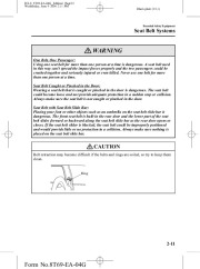 2005 Mazda RX 8 Owners Manual, 2005 page 23