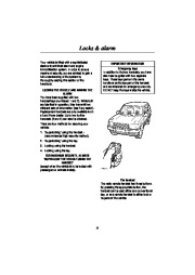 Land Rover Range Rover Handbook Australia Owners Manual, 2000 page 14