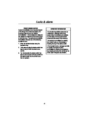 Land Rover Range Rover Handbook Australia Owners Manual, 2000 page 18