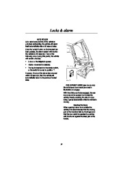 Land Rover Range Rover Handbook Australia Owners Manual, 2000 page 22