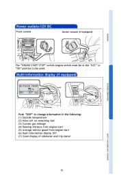 2010 Toyota Camry Quick Reference Guide, 2010 page 17