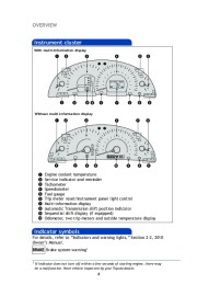 2010 Toyota Camry Quick Reference Guide, 2010 page 6