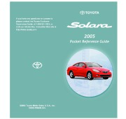 2005 Toyota Solara Reference Owners Guide, 2005 page 1