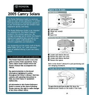 2005 Toyota Solara Reference Owners Guide, 2005 page 2