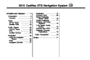2010 Cadillac DTS Navigation System Manual page 1