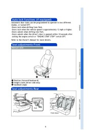 2010 Toyota Corolla Quick Reference Guide, 2010 page 11