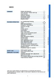 2010 Toyota Corolla Quick Reference Guide, 2010 page 3