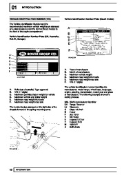 Land Rover Discovery Workshop Manual, 1995 page 14