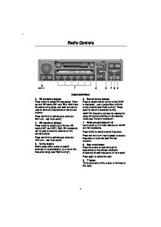Land Rover Audio and Navigation System Manual, 1998 page 6