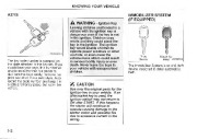 2005 Kia Sedona Owners Manual, 2005 page 12