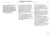 2005 Kia Sedona Owners Manual, 2005 page 43