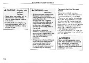 2005 Kia Sedona Owners Manual, 2005 page 44