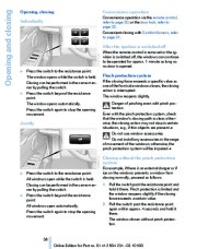 2011 BMW Z4 SDrive 30i 35i 35si E89 Owners Manual, 2011 page 38