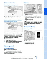 2011 BMW Z4 SDrive 30i 35i 35si E89 Owners Manual, 2011 page 47