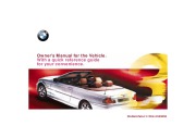 2000 BMW 323Cic E46 2.5L Owners Manual, 2000 page 1