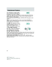 2007 Ford Fusion Owners Manual, 2007 page 20
