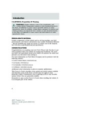 2007 Ford Fusion Owners Manual, 2007 page 4
