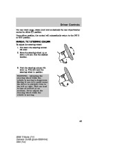 2008 Mazda Tribute Owners Manual, 2008 page 43