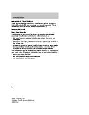2008 Mazda Tribute Owners Manual, 2008 page 6