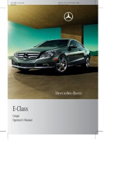 2010 Mercedes-Benz E-Class Coupe Operators Manual E350 E550, 2010 page 1
