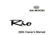 2003 Kia Rio Owners Manual page 1