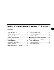2008 Chrysler Sebring Sedan Owners Manual, 2008 page 11