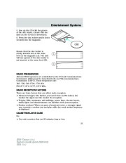 2005 Ford Taurus Owners Manual, 2005 page 21