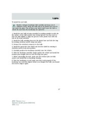 2005 Ford Taurus Owners Manual, 2005 page 37