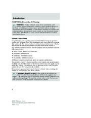 2005 Ford Taurus Owners Manual, 2005 page 4