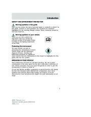 2005 Ford Taurus Owners Manual, 2005 page 5
