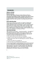 2005 Ford Taurus Owners Manual, 2005 page 6