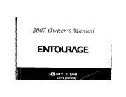 2007 Hyundai Entourage Owners Manual page 1