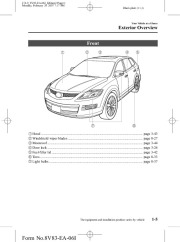 2007 Mazda CX 9 Owners Manual, 2007 page 11