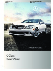 2010 Mercedes-Benz C-Class Operators Manual C250 C300 4MATIC C350 Sport C63 AMG, 2010 page 1