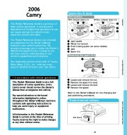 2006 Toyota Camry Reference Owners Guide, 2006 page 2