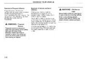 2004 Kia Sedona Owners Manual, 2004 page 42