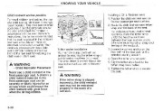 2004 Kia Sedona Owners Manual, 2004 page 48