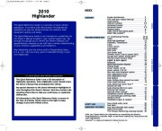 2010 Toyota Highlander Reference Owners Guide, 2010 page 2