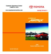 2006 Toyota Matrix Quick Reference Guide, 2006 page 1