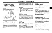 2001 Hyundai Grandeur XG300 3.0L Owners Manual, 2001 page 10