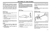 2001 Hyundai Grandeur XG300 3.0L Owners Manual, 2001 page 14