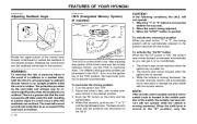 2001 Hyundai Grandeur XG300 3.0L Owners Manual, 2001 page 19