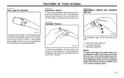 2001 Hyundai Grandeur XG300 3.0L Owners Manual, 2001 page 42