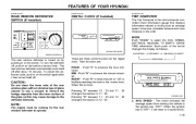 2001 Hyundai Grandeur XG300 3.0L Owners Manual, 2001 page 44