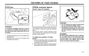 2001 Hyundai Grandeur XG300 3.0L Owners Manual, 2001 page 50