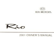 2001 Kia Rio Owners Manual, 2001 page 1
