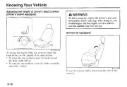 2001 Kia Rio Owners Manual, 2001 page 20