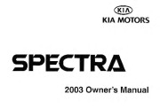 2003 Kia Spectra Owners Manual, 2003 page 1