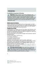 2007 Ford Explorer Owners Manual, 2007 page 4